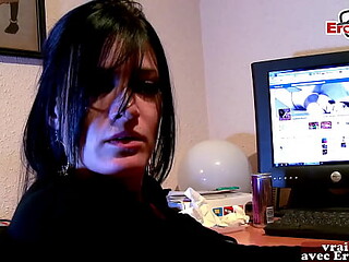 Shy French amateur gets it on with hot MILFs in homemade GF/GF throuple fun