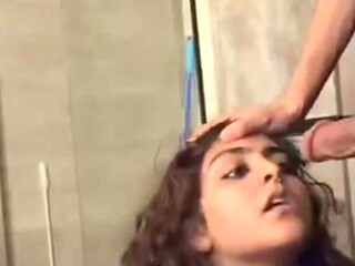Hot girlfriend gives a wet and steamy blowjob