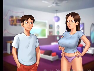 Busty stepsister gets wild in the summertime saga