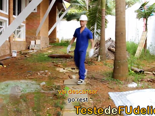 Temptation on the Job, Married Bricklayer Surrenders to Hot Boss