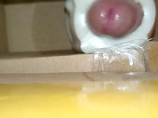 Cum inside homemade silicone pussy 6