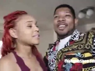 Interracial scene with dazzling Renee Rose and Renee from The Habib Show