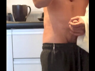 Disfrutando en la cocina
