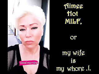 A mature whore, a webcam model, sucks her husbands dick after private sessions with strangers.!. (19)