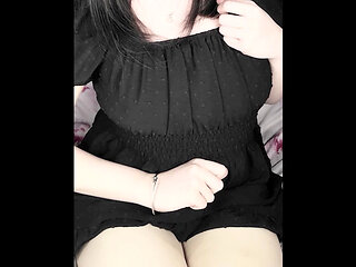 Cute Tgirl DaniTheCutie encourages you as you both explore her sexy body