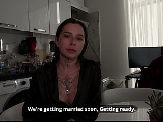 Tattooed stepmom takes big cock in reverse cowgirl position
