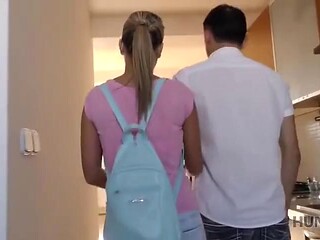 Blonde with Tattoos Deep-Throats in Steamy Cuckold Fantasy