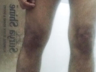 Bathing nacked