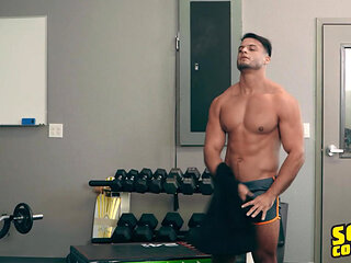 SEAN CODY - Michael Vente Takes It Deep From Sumner Blayne And Axel Rockham In A Wild Gym Threesome