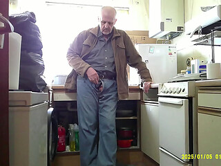 old man dressed and undressed