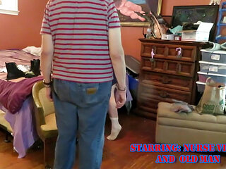 Nurse Vicki Getting Dressed in Police Outfit