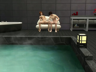 Sexo quente em clube privado