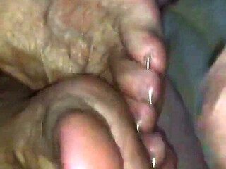 Granny Ann Loves to Use Her Veiny Feet to Make You Cum
