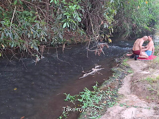 Strangers Are Caught Having Sex at the Waterfall.