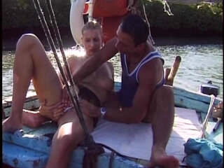 Amateur German Babe Got to Suck Cock and Makes Him Cum on Boat