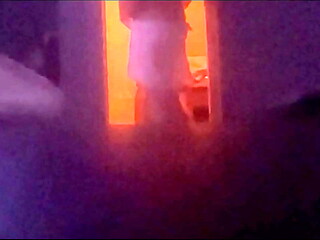 Spy cam caught s twink woken up by his horny step dad for a quick but hot session (spanking, bj, trampling, face sitting)