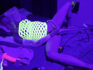 Sexy Blonde Plays Dirty After Hours at the Clib