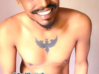 Teasing and stroking inside briefs