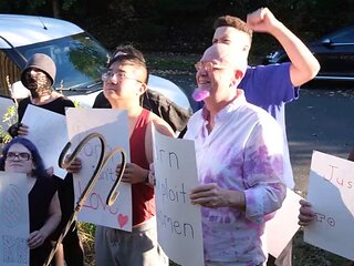 Anti-Porn Protestors Find Ecstatic Pleasure in a Kinky Queer Orgy - Cliff Media