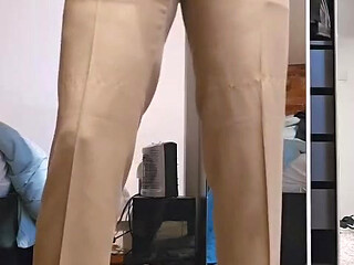 Big bulge mature man
