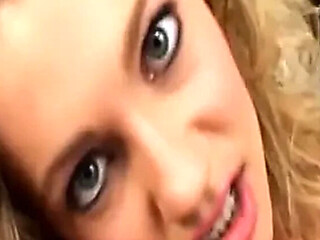 Blonde Babe Gets Drenched in Cum During Massive Gangbang Blowbang