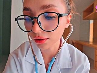 Dumped at Hospital: Brunette Nurse Caught Staring at His Big Cock
