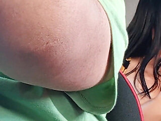 My BBW Passenger Shows Me Her Tits in the Taxi - Uber