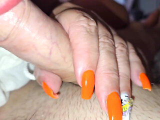Sexy Stepmom Gives Shy Stepson Pussy and Feet.