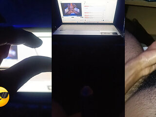 During stripchat live, precum, masturbation...