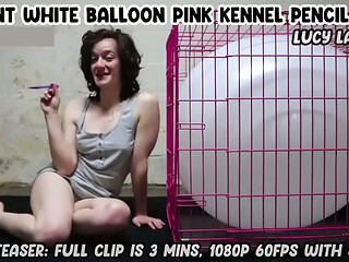 &quot_Giant White Balloon Pink Kennel Pencil Pop&quot_