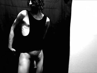 Transgirl Naked Posing for Self-photography Artwork