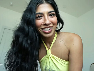 I fucked a BIG BOOTY DESI BABE while she was on the phone with her BF - Jasmine Sherni
