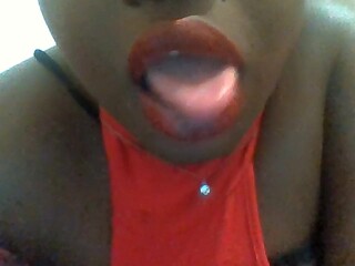 Chubby BBW Ebony enjoys spit play with camgirl Goddess
