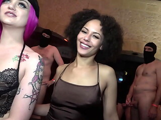 Didi   Lia creampie gangbang cum swallow orgy