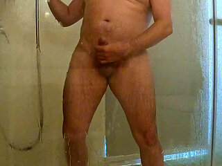 Come shower with me - I cum all over and let the cum drip