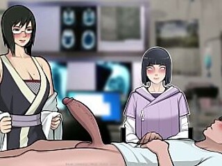 Konoha Milfs get railed at peep show booth