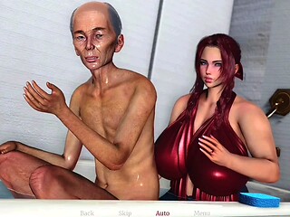 Father in law, old men, big breasts