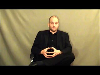 Attractive handsome guy talks about his BDSM and bondage fetish