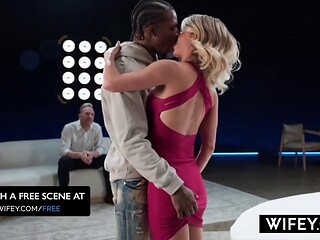 Big-Tits Fit Blonde Cassie Bender Takes BBC Creampie for Hubby