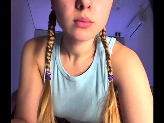 Squirting a lot with young girl