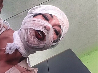 Halloween Mummy Facesitting - Count to 10 While I Smoke