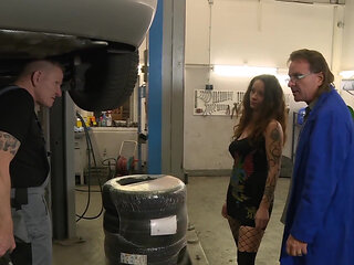 Garage Mechanics Wild Group Fuck Fest