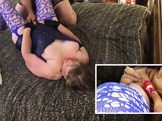 Granny's Clit and Pussy Vibrator Masturbation & Orgasms