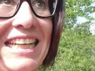 Julie Squirts Again in the Parking Lot
