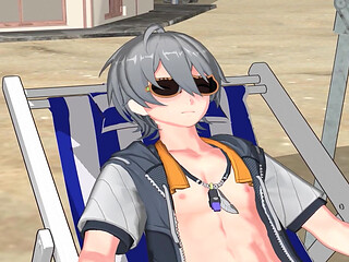 Zenless Zone Zero - Yuzuha and Alices Secret Beach Sex with Wise - Seductive Moans - 3D NSFW Animation
