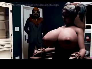 3D HQ Firm Big Tits Blonde Breast Expansion Solo POV wSound added