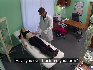 Doctor Examines Pretty Patients Pussy and Prescribes a Creampie