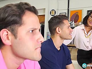 Dpd By Her Stepson And His Buddy! - Maya Luna, Jack Escobar And Giovanni Francisco