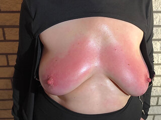 Very hard tit punishment session 1-8