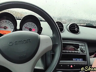 Wet and throbbing POV blowjob on a rainy day